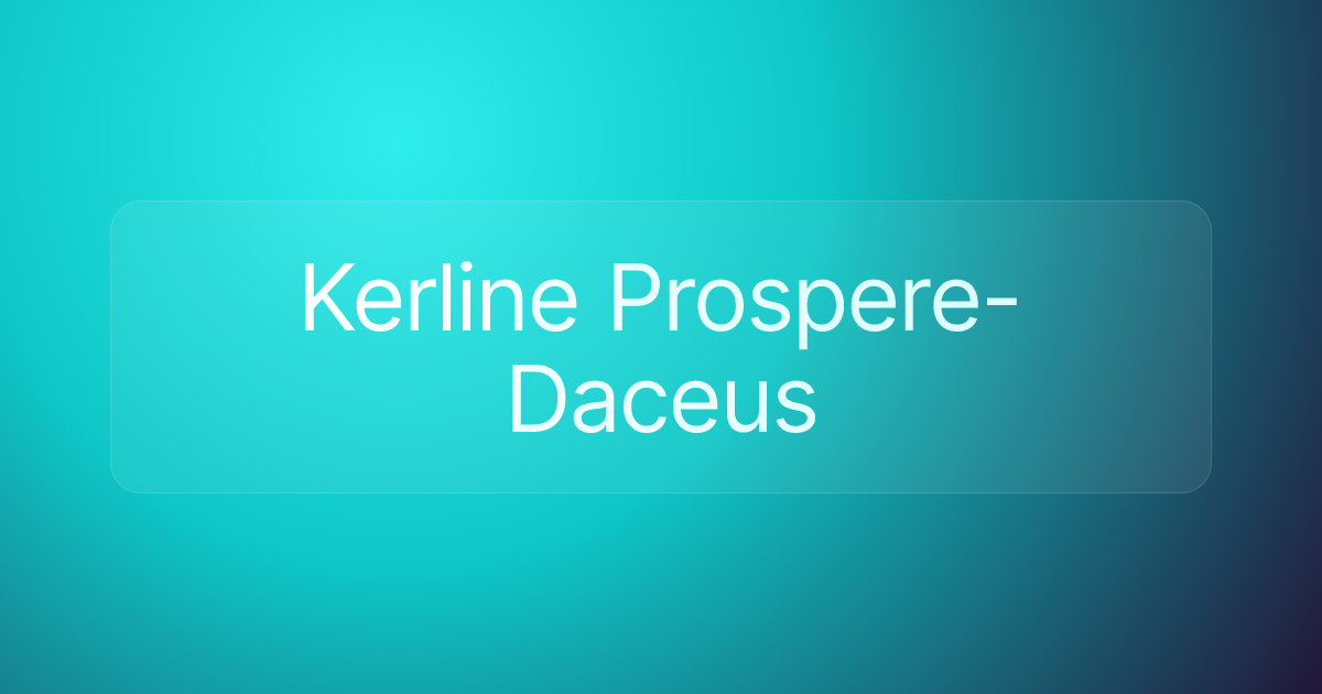 Kerline Prospere-Daceus
