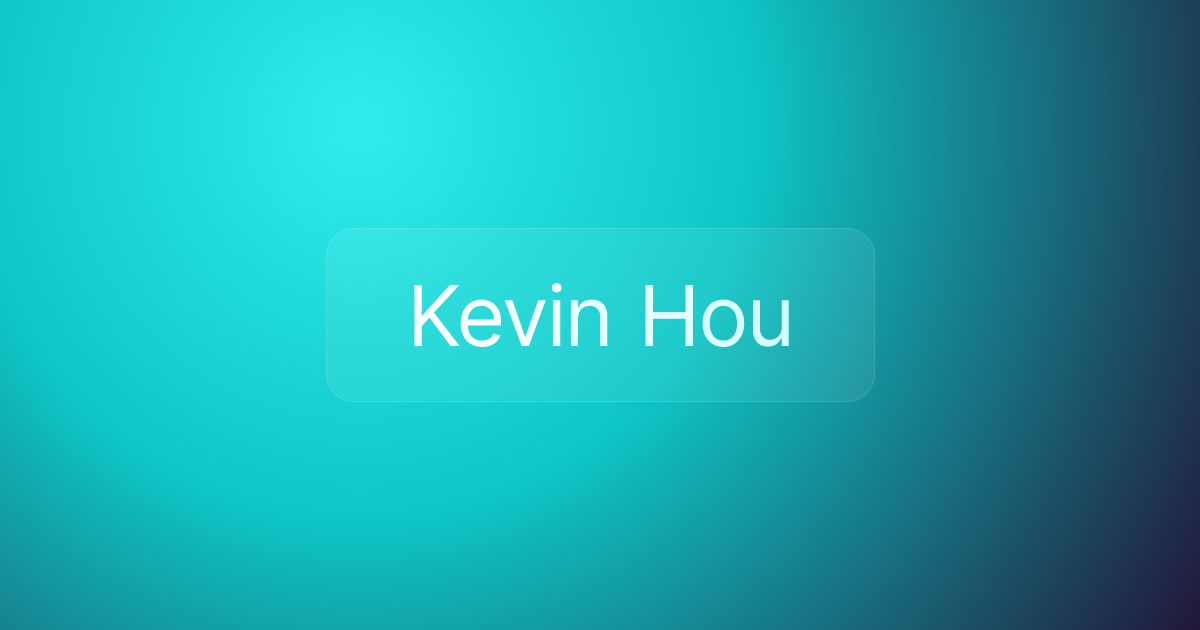 Kevin Hou
