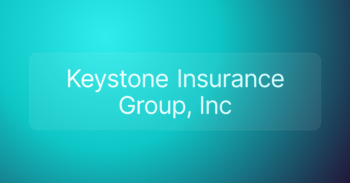 Keystone Insurance Group, Inc