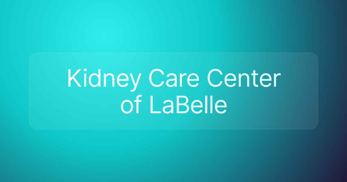 Kidney Care Center of LaBelle