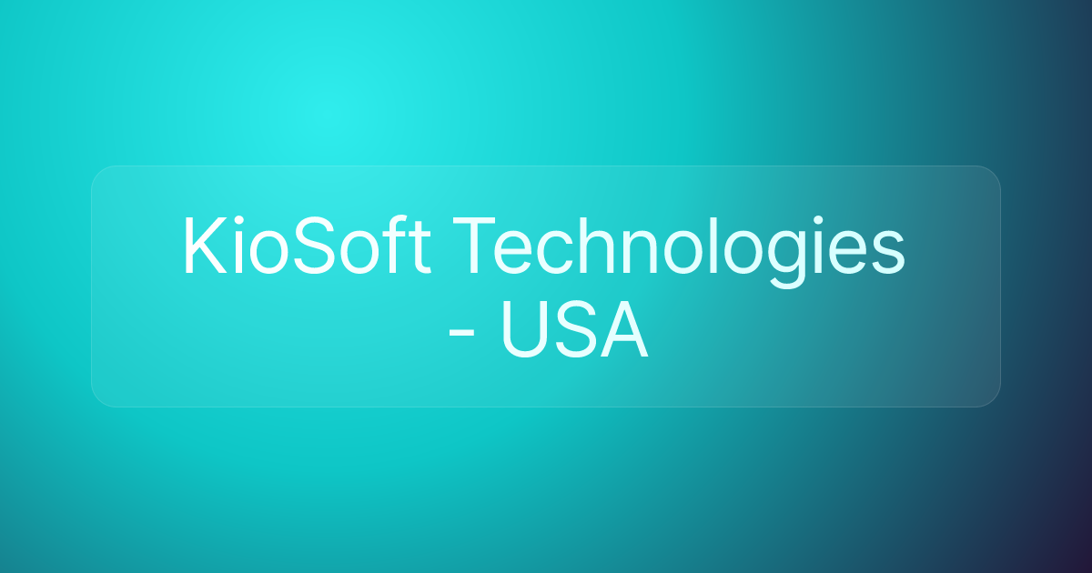 KioSoft Technologies - USA