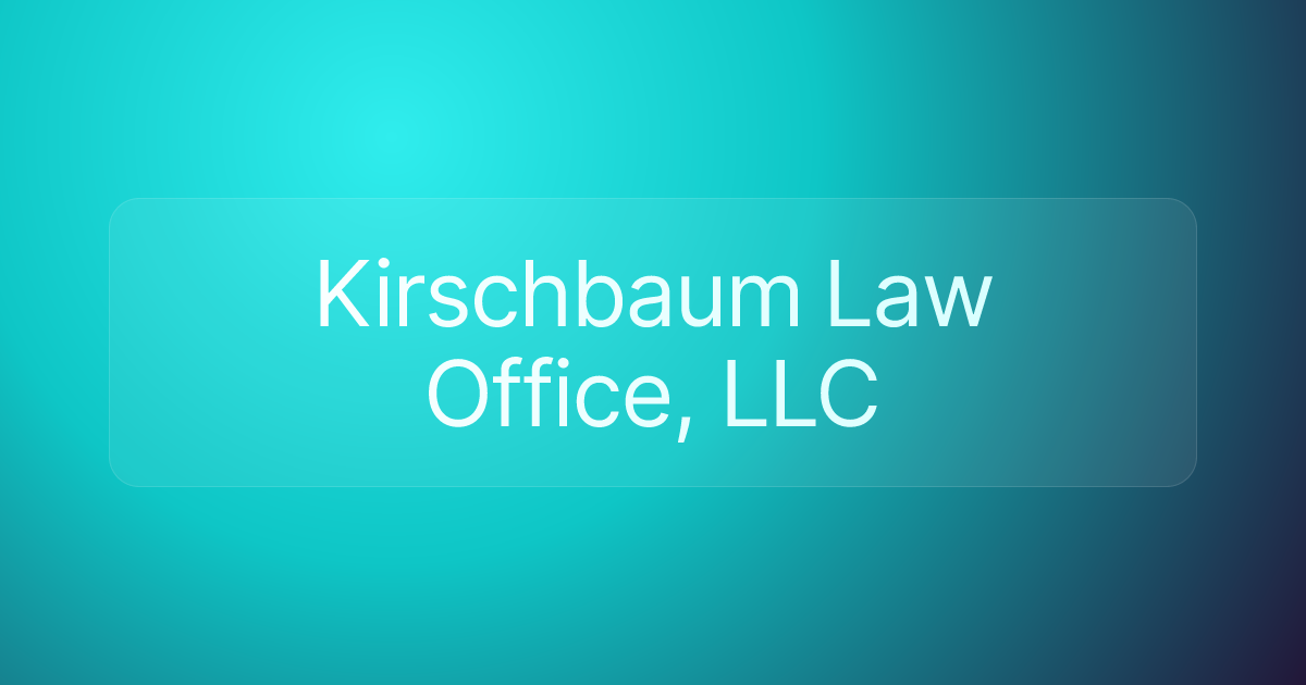 Kirschbaum Law Office, LLC