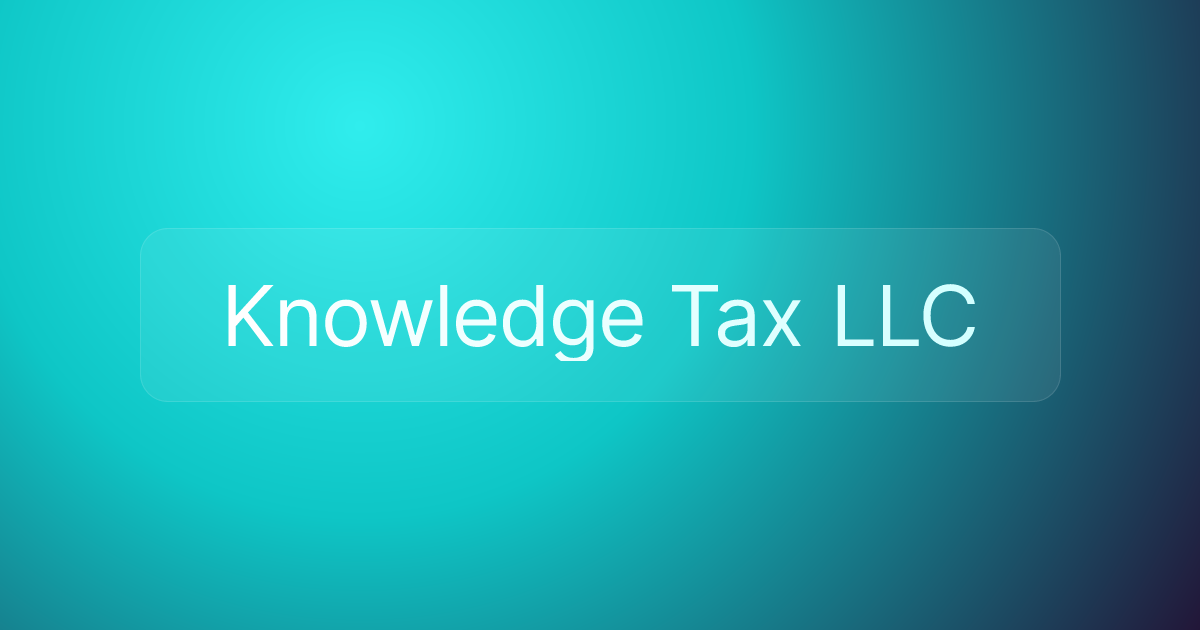 Knowledge Tax LLC