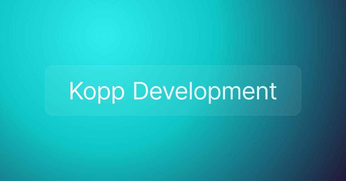 Kopp Development