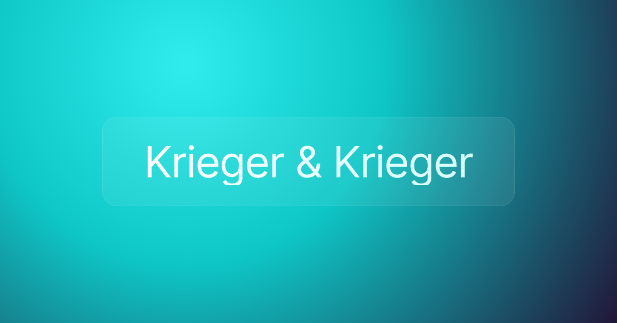 Krieger & Krieger