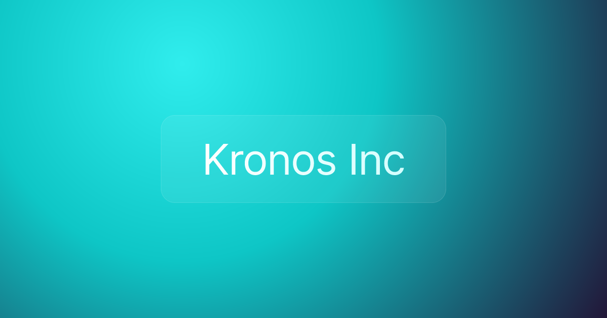 Kronos Inc