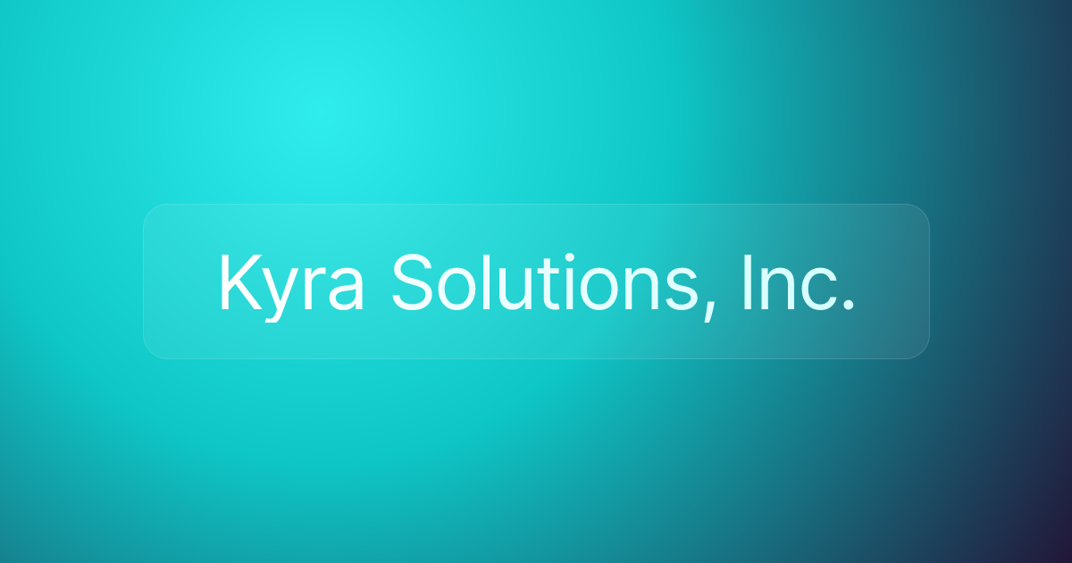 Kyra Solutions, Inc.