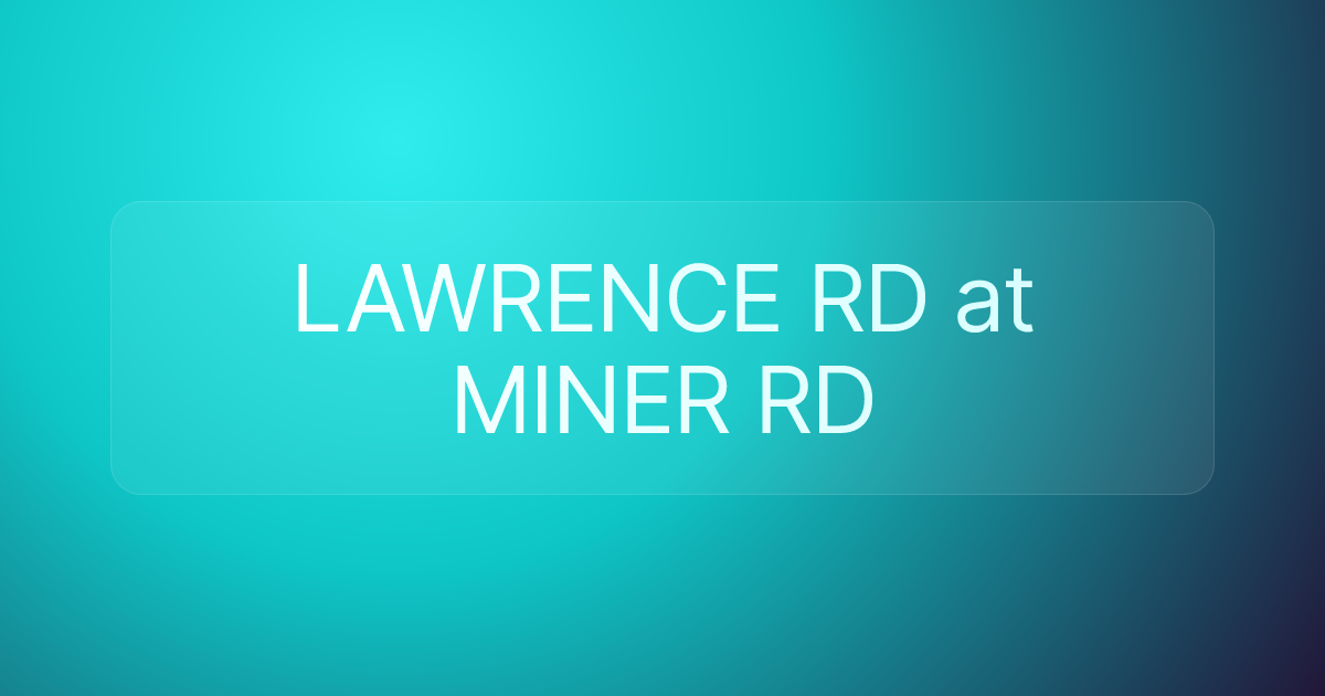 LAWRENCE RD at MINER RD