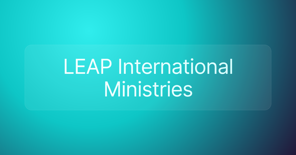 LEAP International Ministries