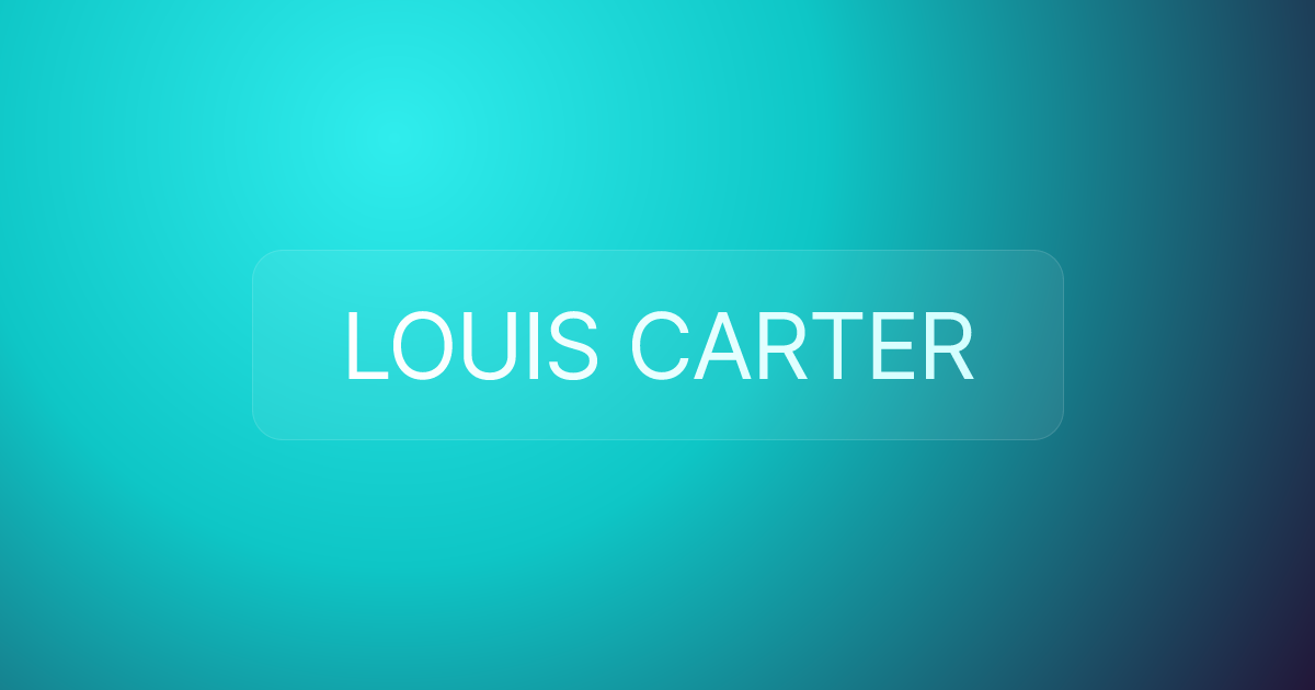 LOUIS CARTER