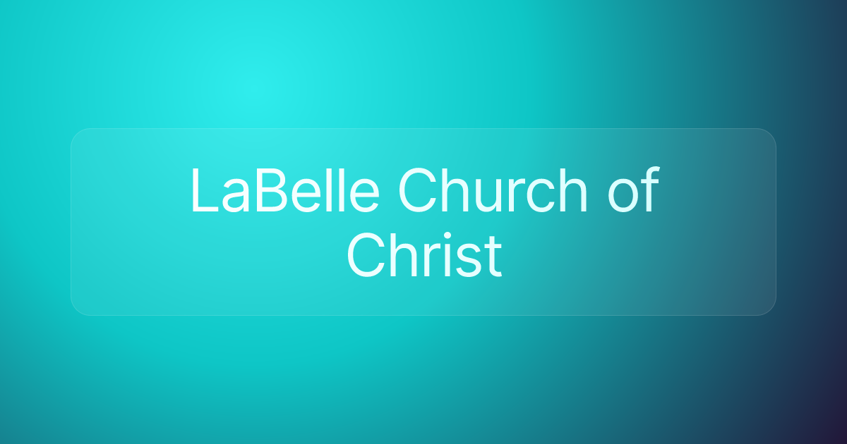 LaBelle Church of Christ