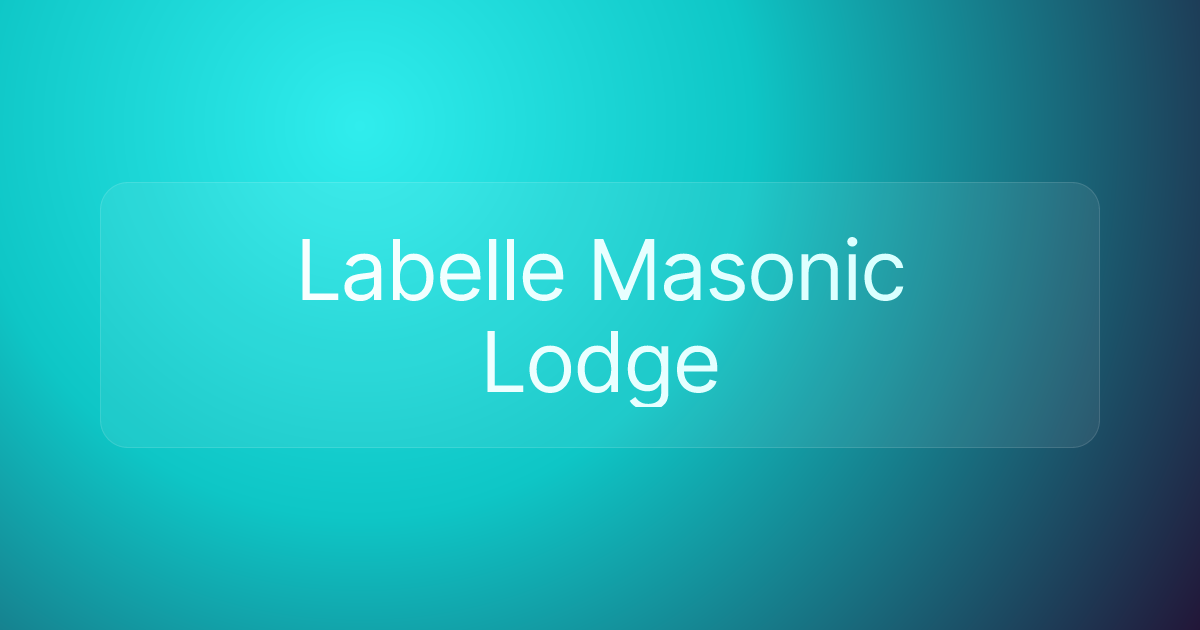 Labelle Masonic Lodge
