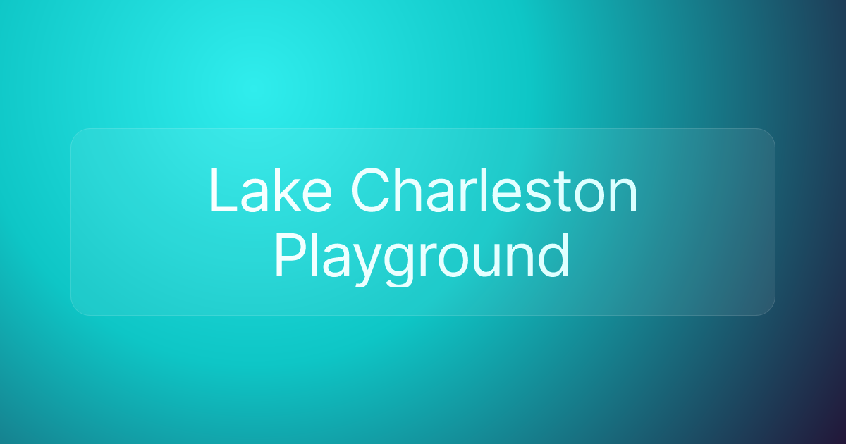Lake Charleston Playground