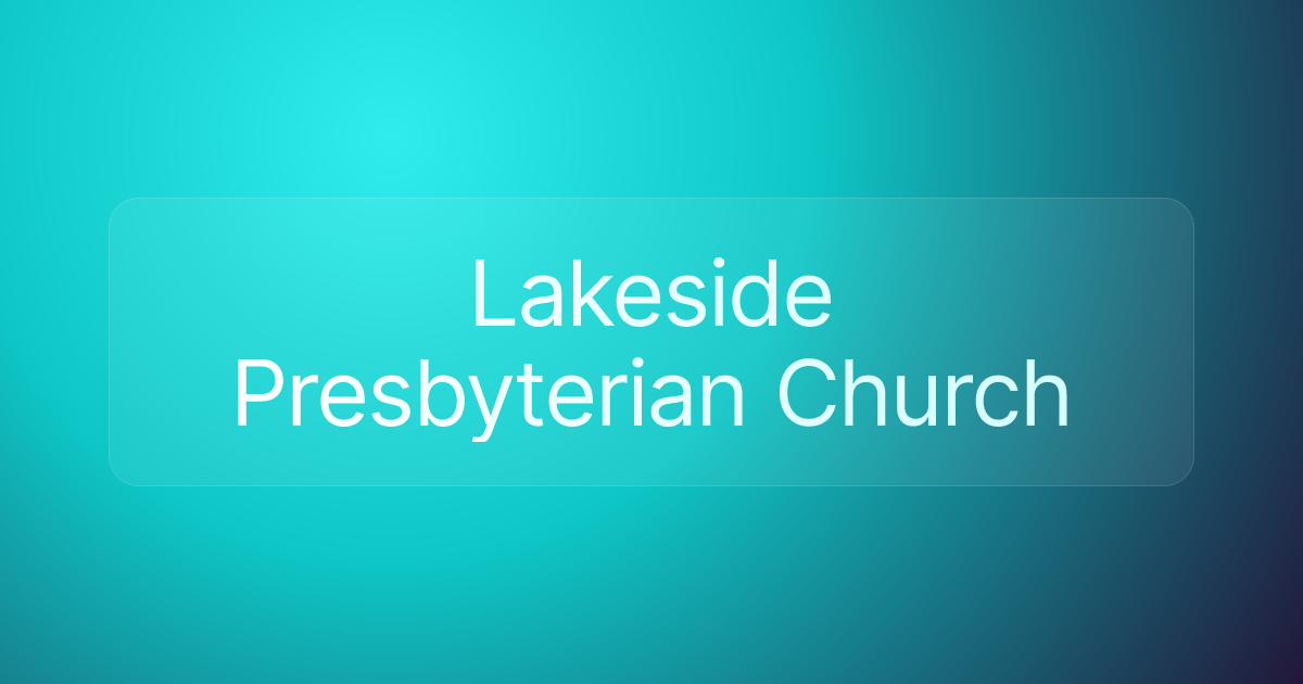 Lakeside Presbyterian Church
