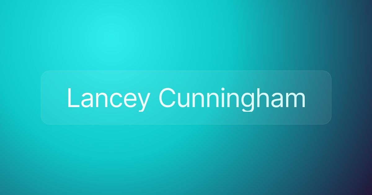 Lancey Cunningham