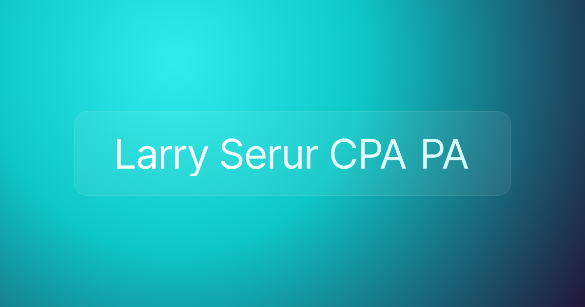 Larry Serur CPA PA