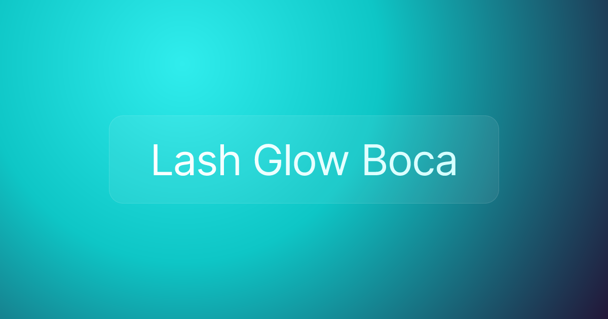 Lash Glow Boca
