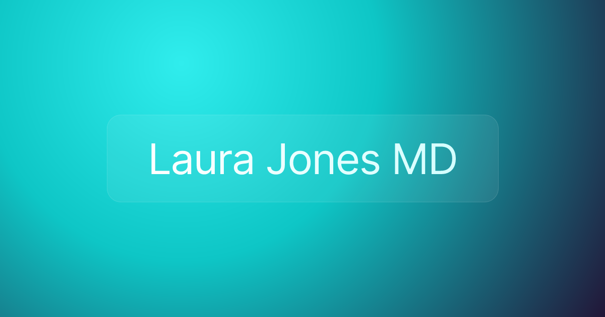 Laura Jones MD