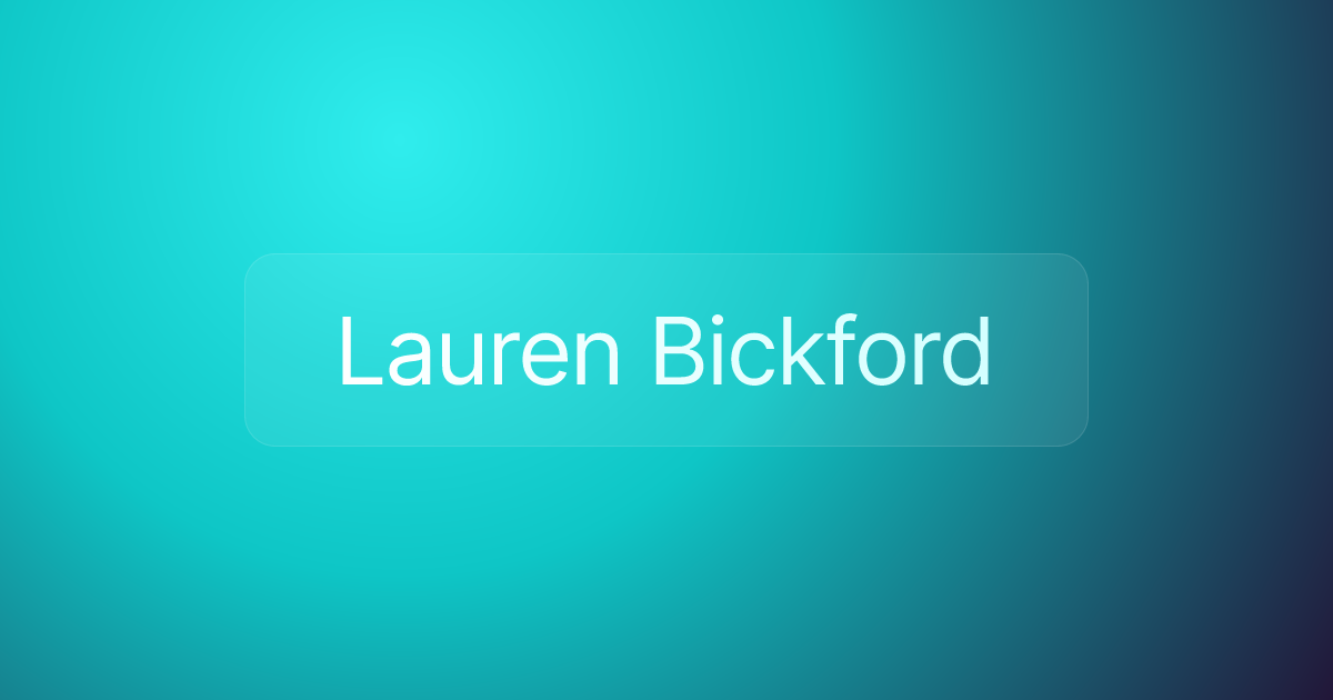 Lauren Bickford