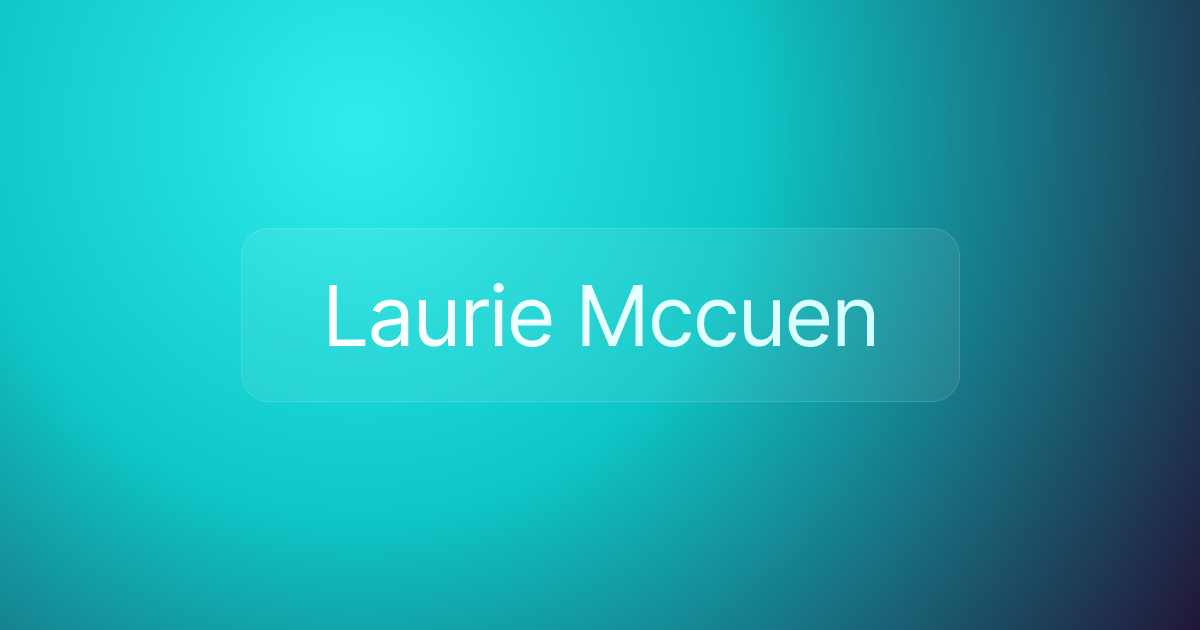 Laurie Mccuen