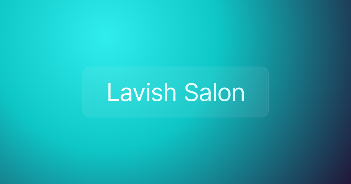 Lavish Salon