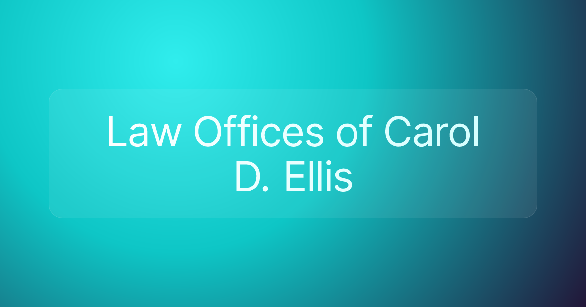 Law Offices of Carol D. Ellis