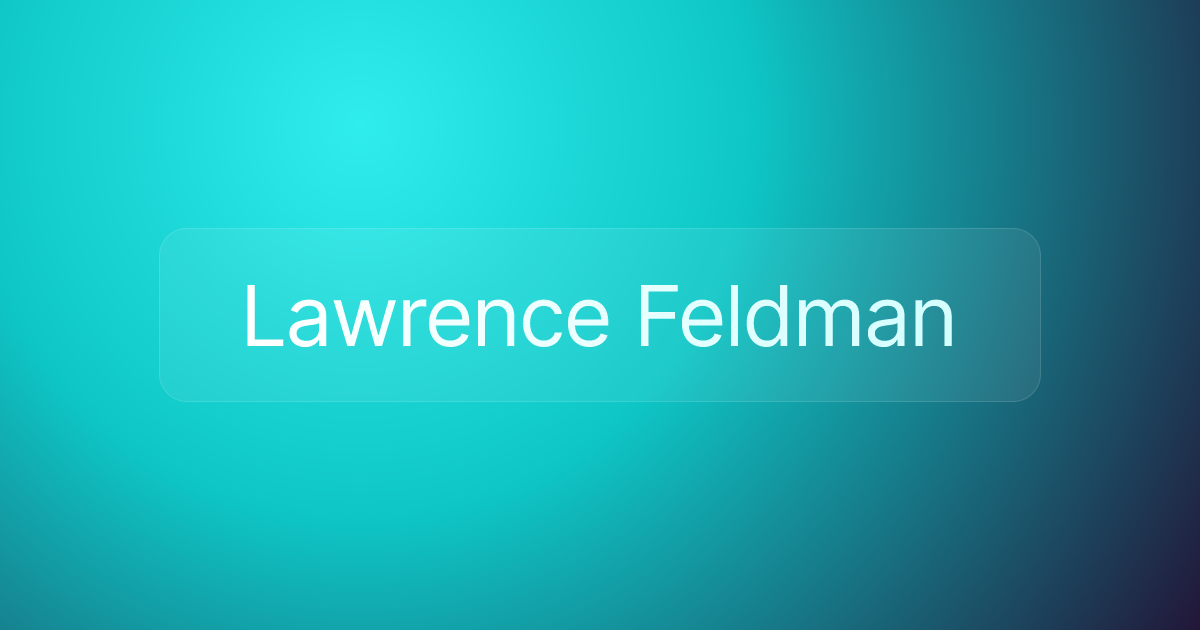 Lawrence Feldman
