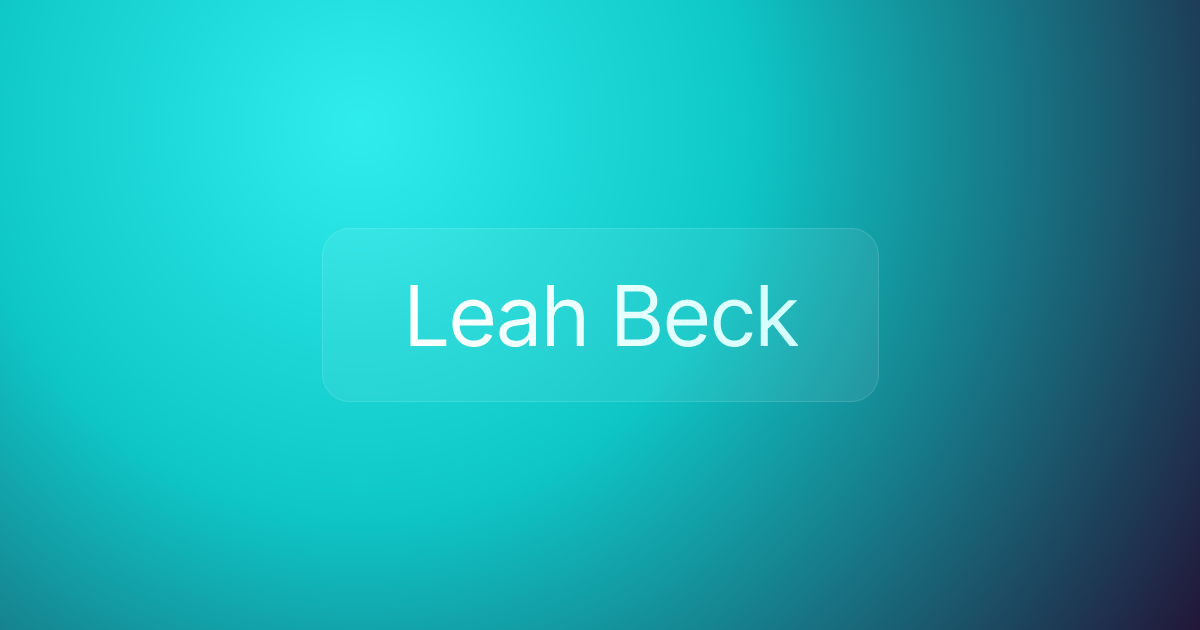 Leah Beck
