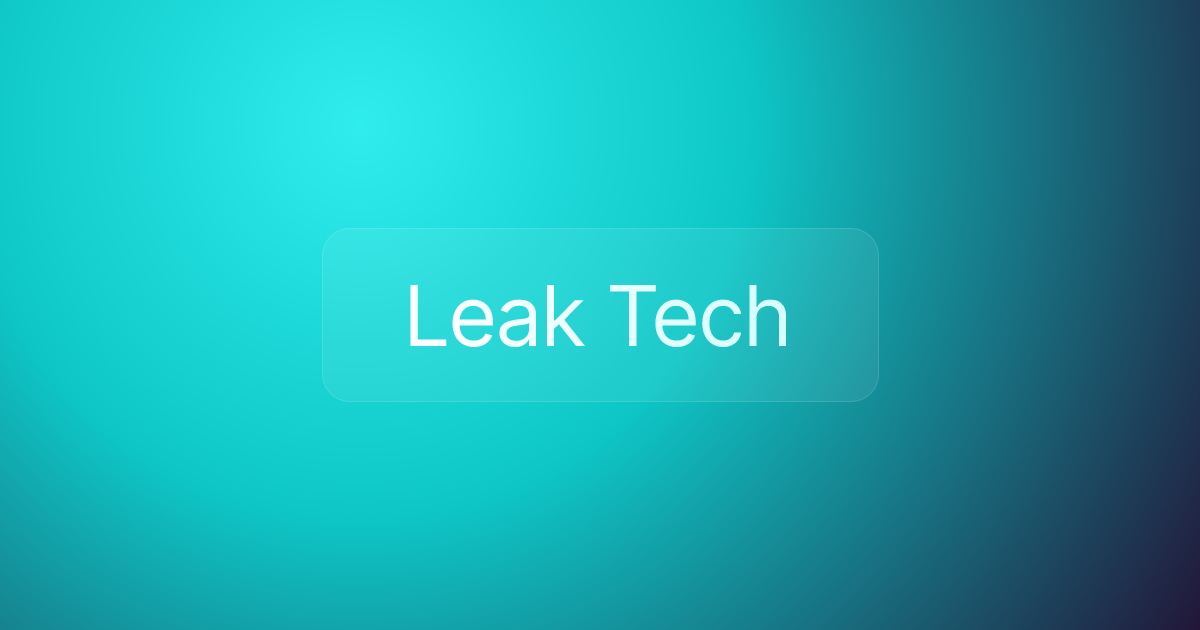Leak Tech