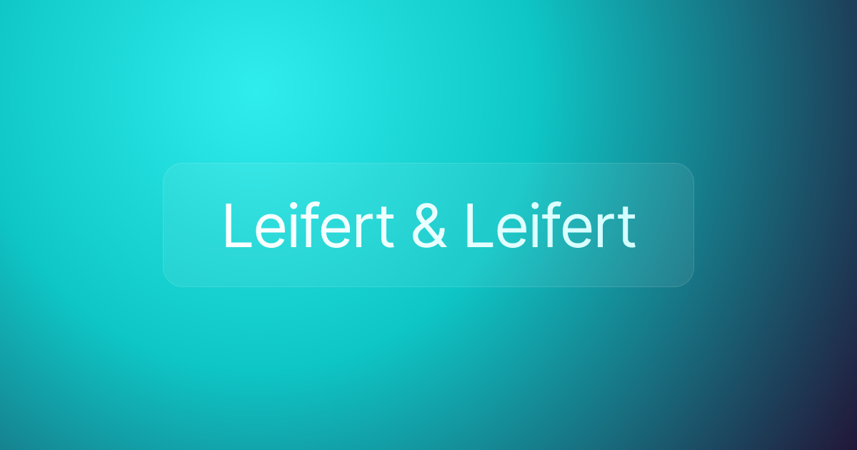 Leifert & Leifert