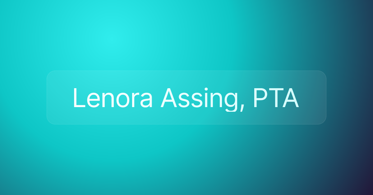 Lenora Assing, PTA