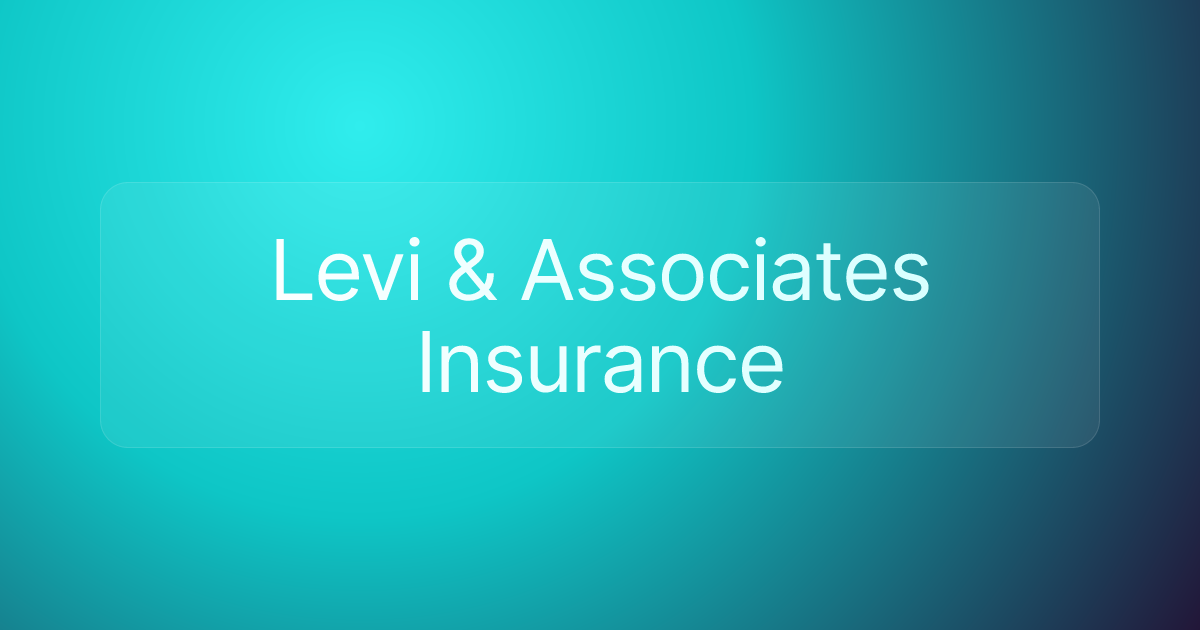 Levi & Associates Insurance