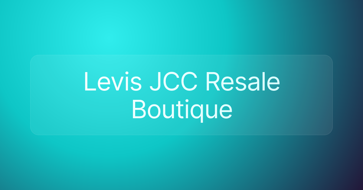 Levis JCC Resale Boutique