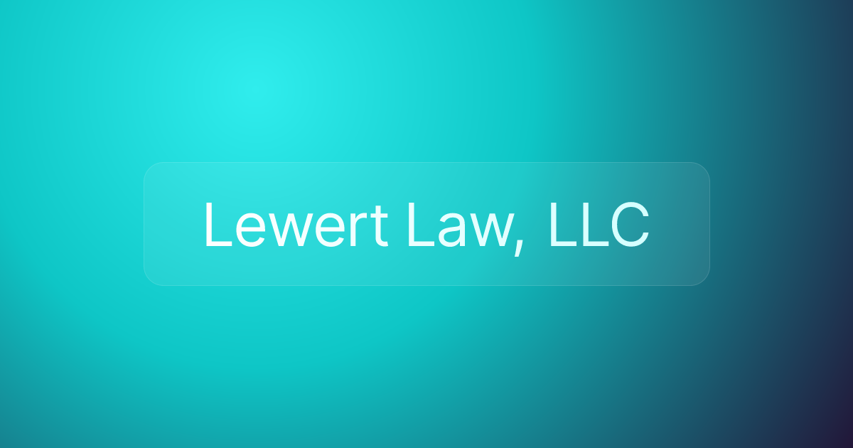 Lewert Law, LLC