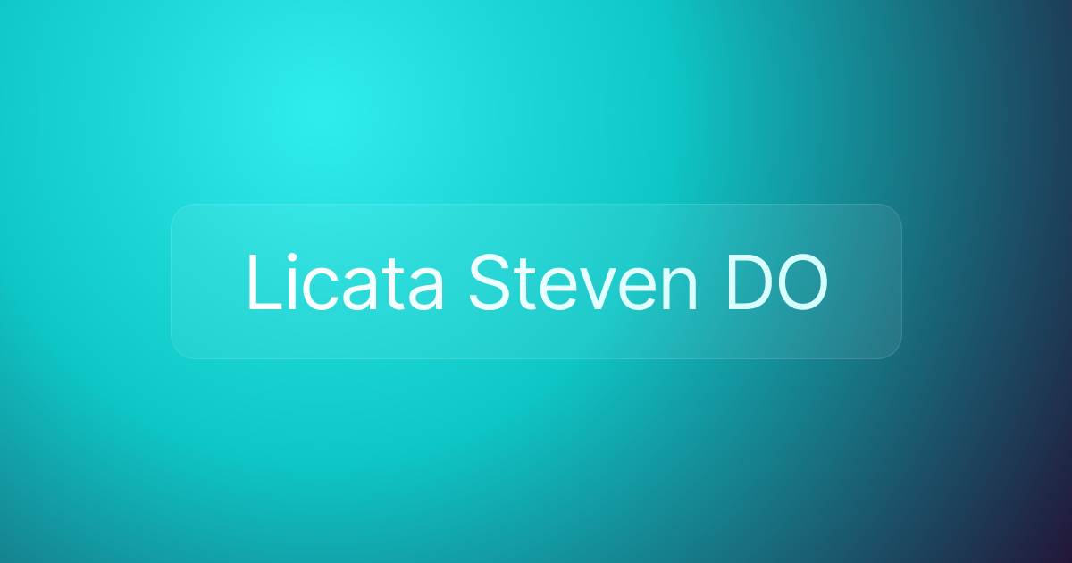 Licata Steven DO