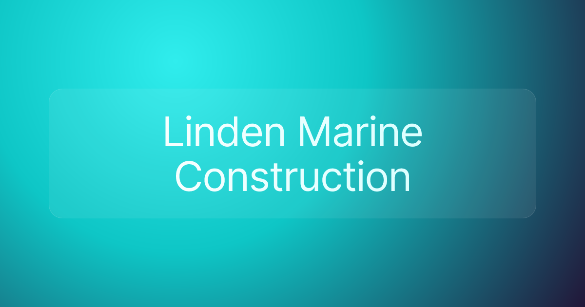 Linden Marine Construction