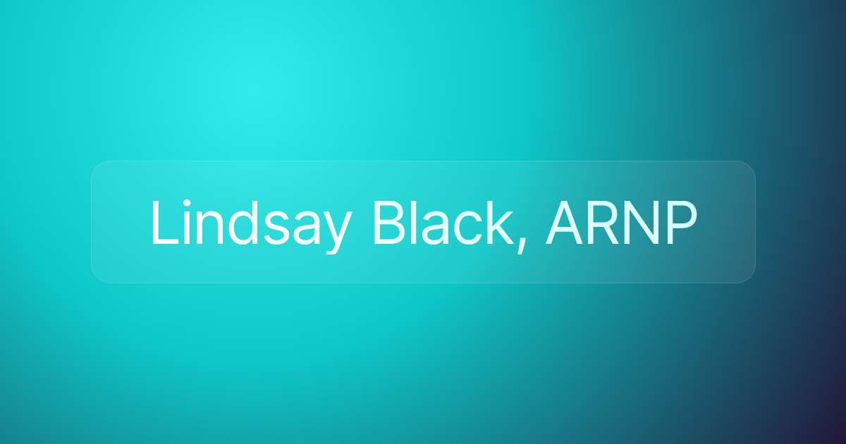 Lindsay Black, ARNP