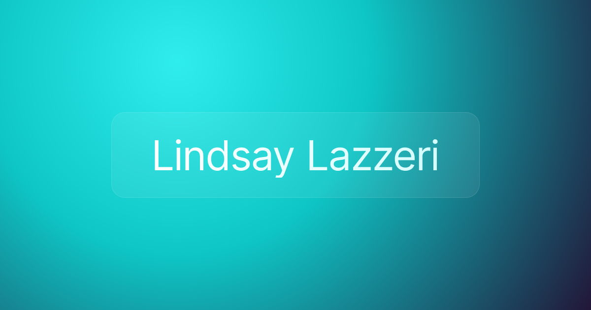 Lindsay Lazzeri