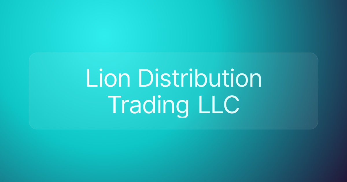 Lion Distribution Trading LLC