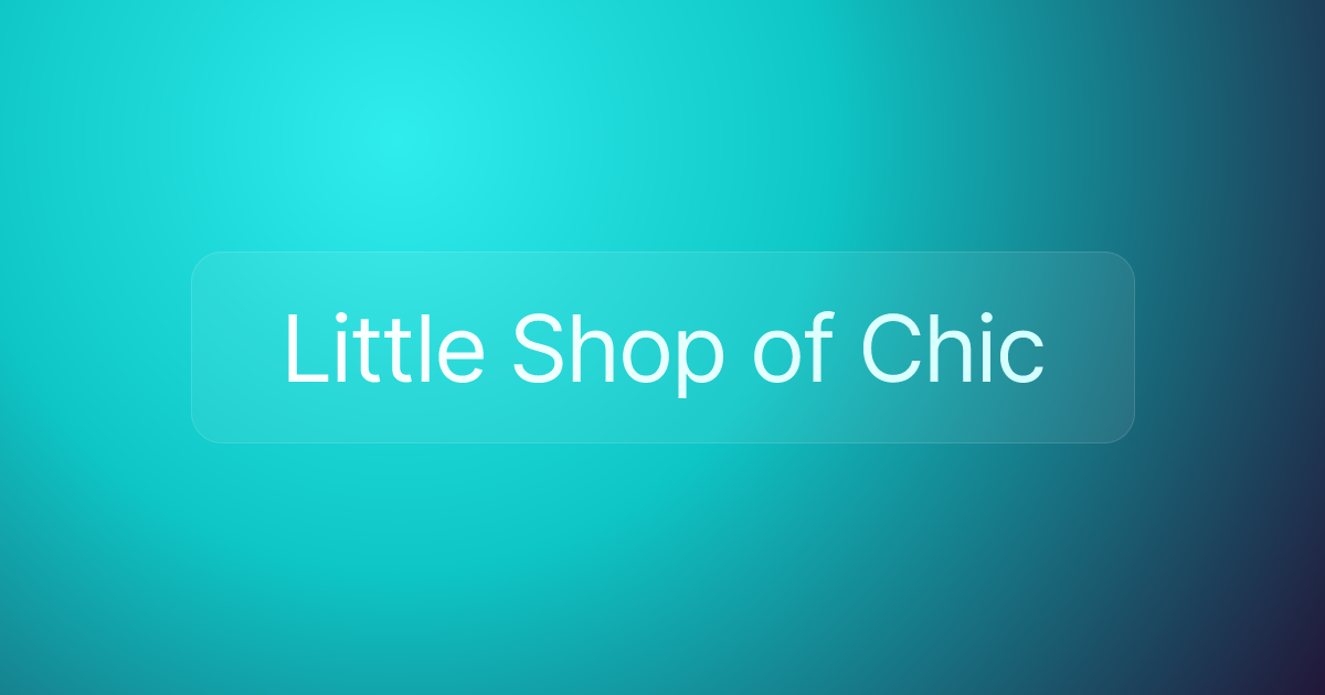 Little Shop of Chic