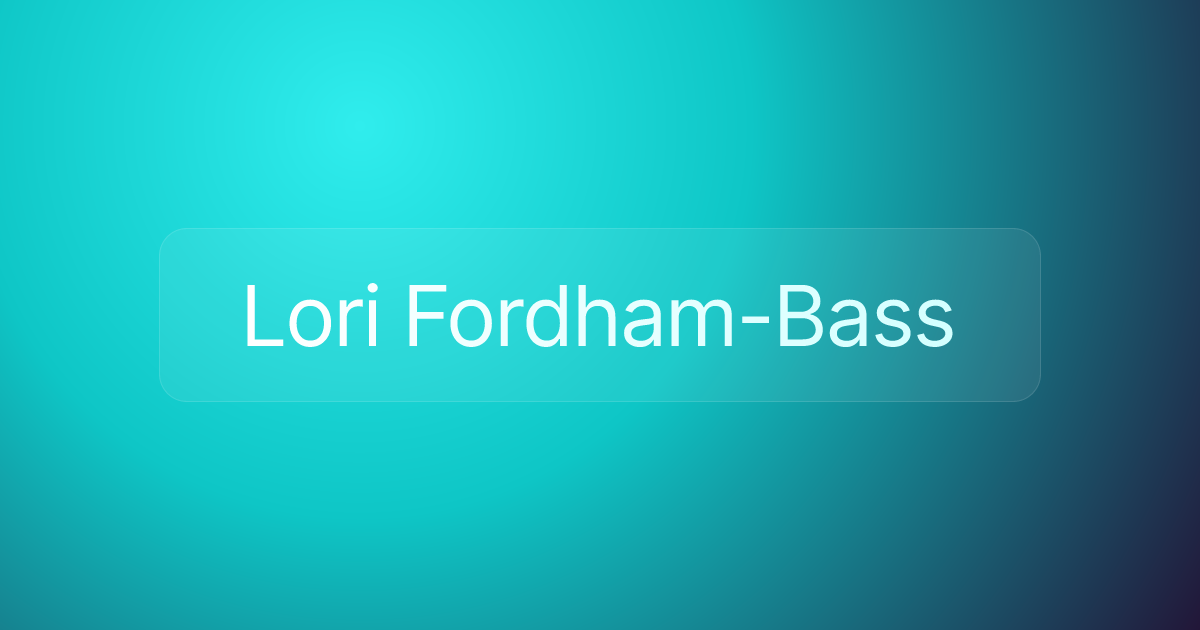 Lori Fordham-Bass