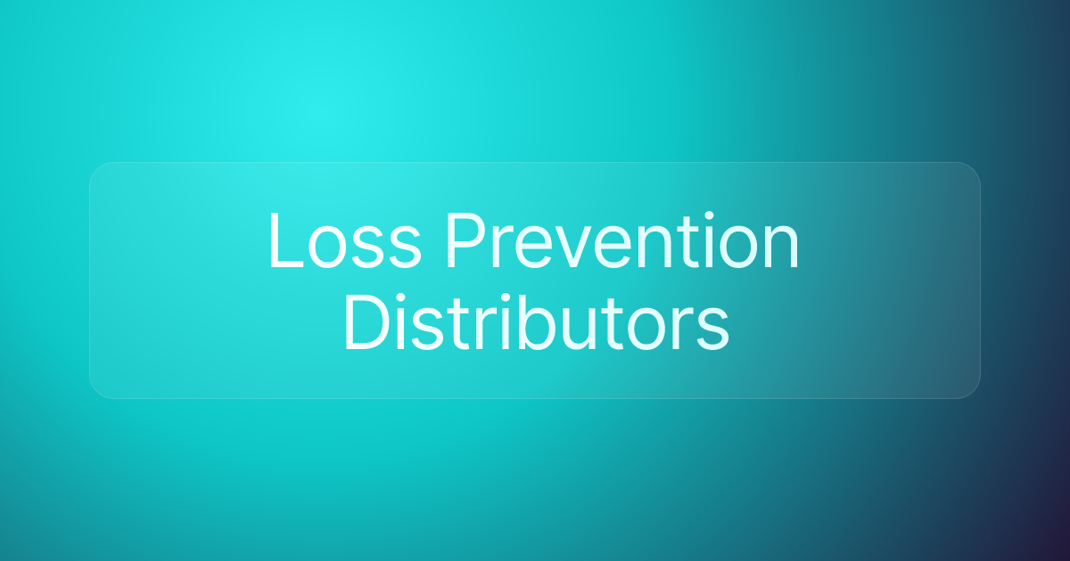 Loss Prevention Distributors