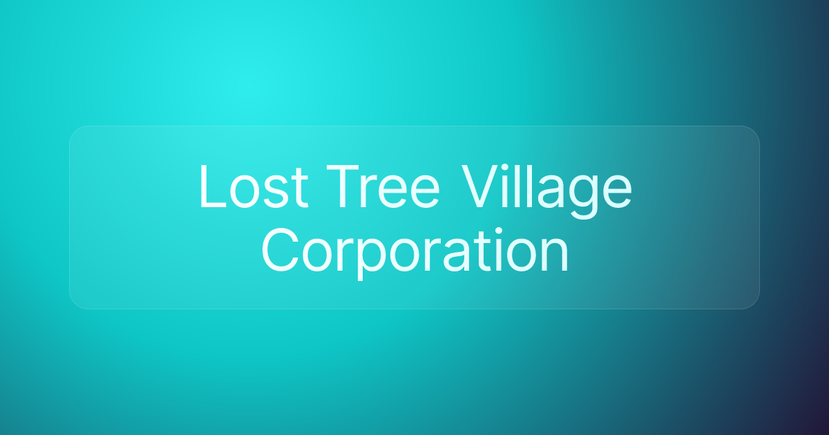 Lost Tree Village Corporation