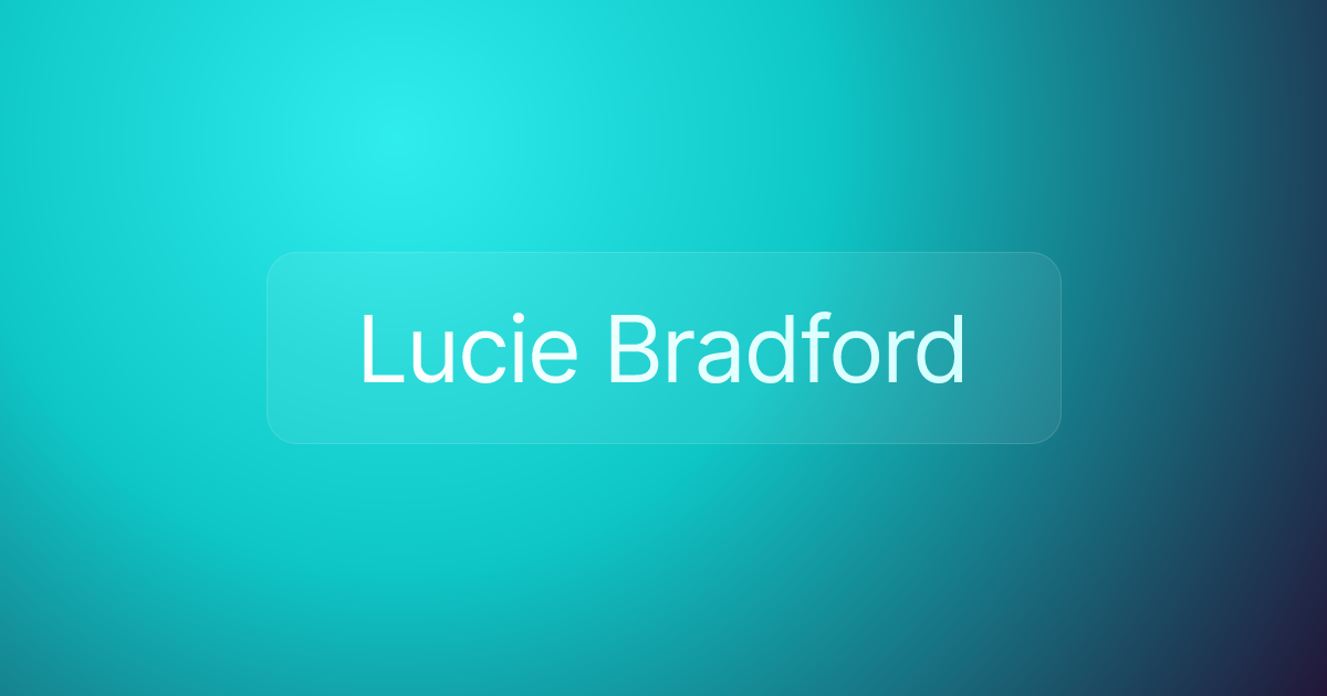 Lucie Bradford