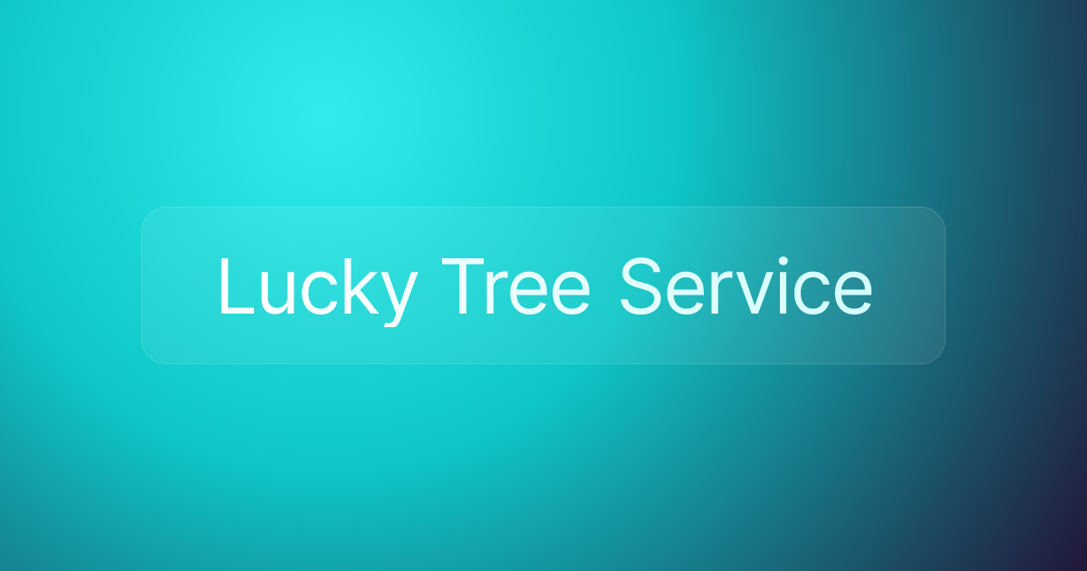 Lucky Tree Service