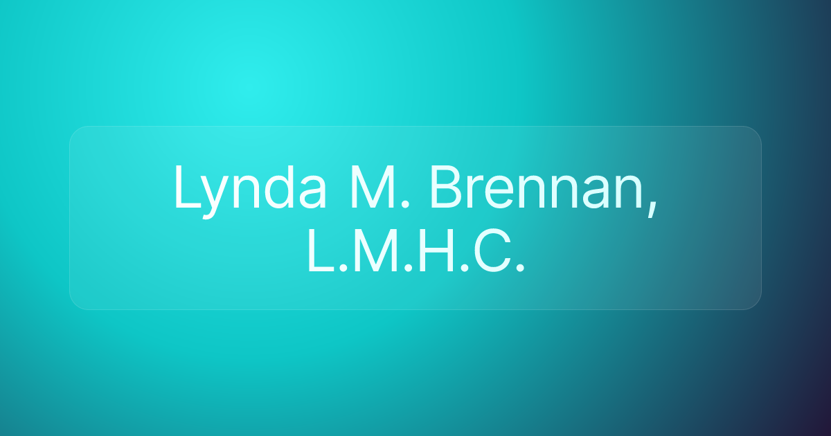 Lynda M. Brennan, L.M.H.C.