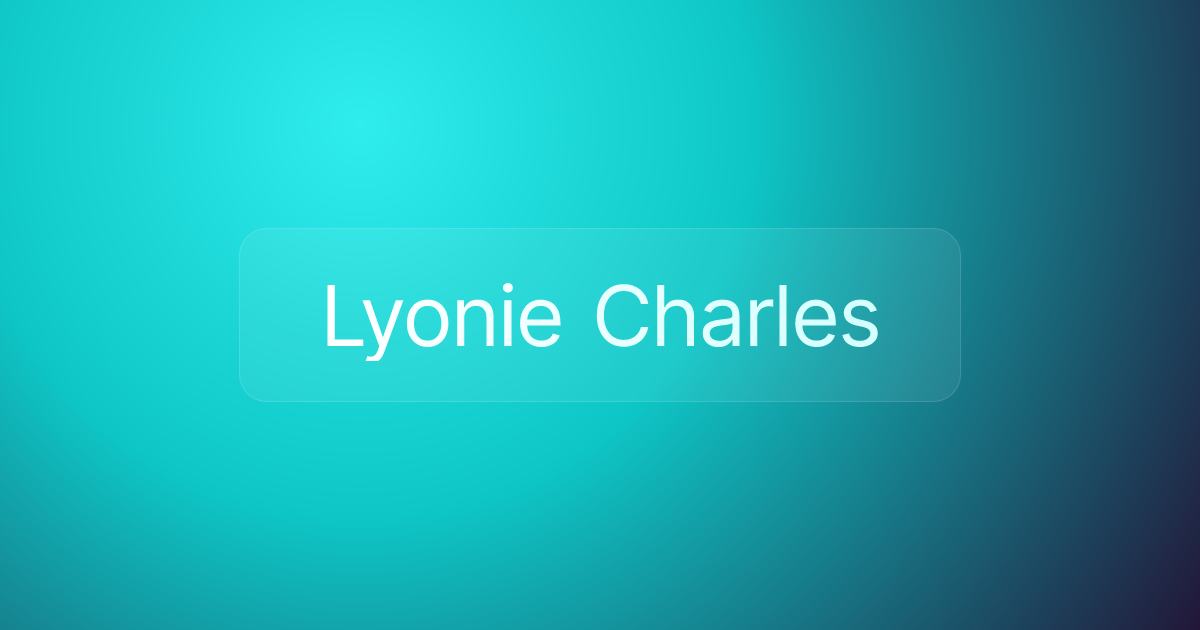 Lyonie Charles