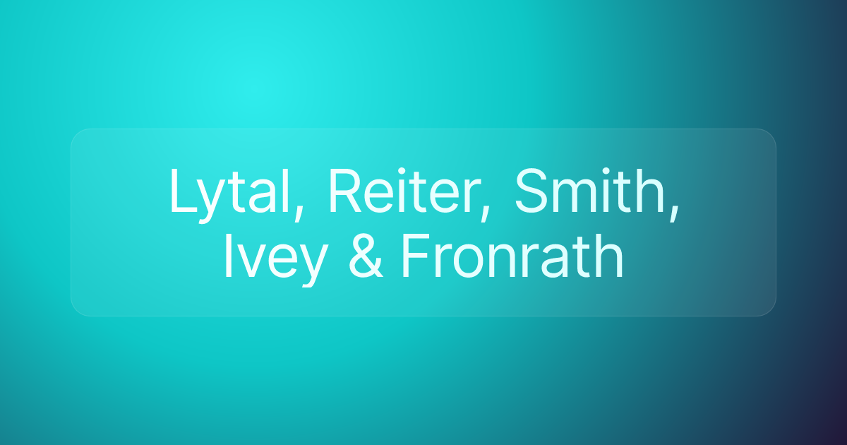 Lytal, Reiter, Smith, Ivey & Fronrath