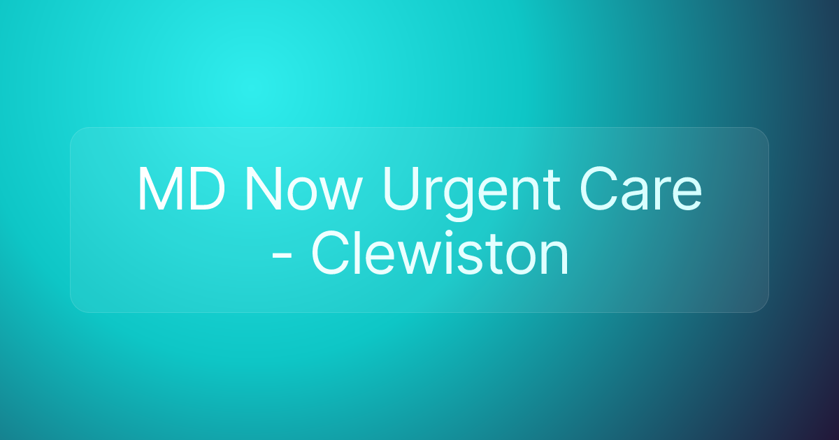MD Now Urgent Care - Clewiston