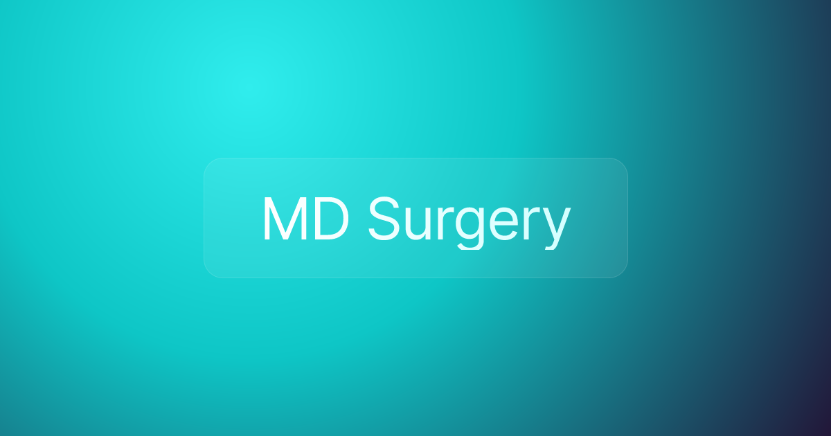 MD Surgery